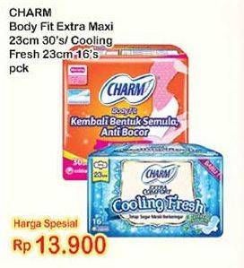 Promo Harga Body Fit Extra Maxi 30s / Cooling Fresh 23cm 16s  - Indomaret
