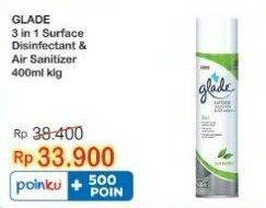 Promo Harga GLADE Surface Disinfectant & Air Sanitizer 400 ml - Indomaret