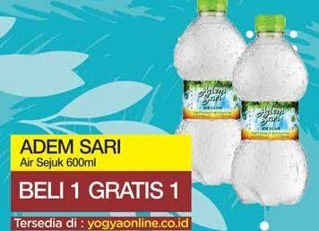 Promo Harga ADEM SARI Air Sejuk 600 ml - Yogya