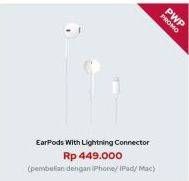 Promo Harga APPLE EarPods with Lightning Connector  - iBox