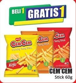 Promo Harga Cem-cem Crunchy Stick 60 gr - Hari Hari