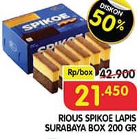 Promo Harga Rious Spikoe Lapis Surabaya 200 gr - Superindo