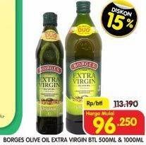 Promo Harga BORGES Olive Oil Extra Virgin 500 ml - Superindo