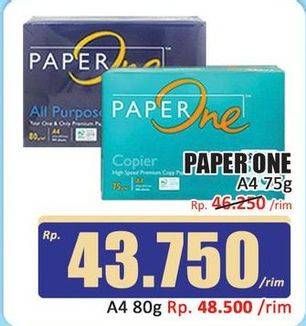 Promo Harga Paperone Kertas Copier A4 75 G 500 sheet - Hari Hari