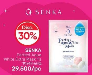 Promo Harga SENKA Perfect Aqua White Mask Extra White 25 ml - Guardian