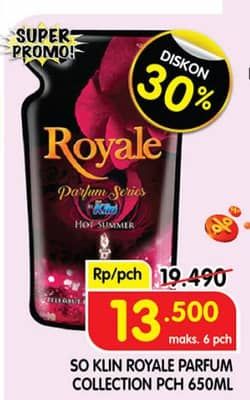 Promo Harga So Klin Royale Parfum Collection 650 ml - Superindo