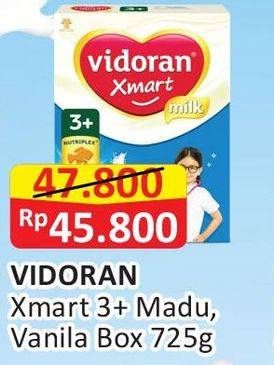 Promo Harga VIDORAN Xmart 3+ Madu, Vanilla 725 gr - Alfamart