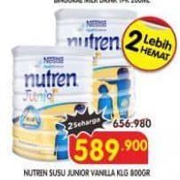 Promo Harga Nestle Nutren Junior Vanilla 800 gr - Superindo