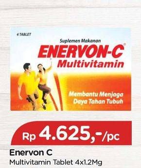 Promo Harga Enervon-c Multivitamin Tablet 4 pcs - TIP TOP