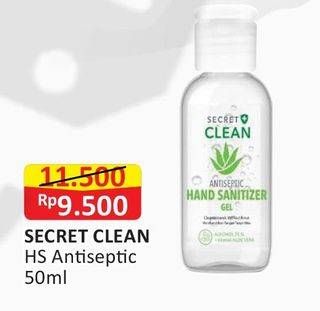 Promo Harga SECRET CLEAN Hand Sanitizer 50 ml - Alfamart