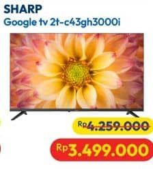 Promo Harga Sharp 2TC43GH3000I 43 Inch 2K Google TV  - Hypermart