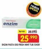 Promo Harga ENZIM Pasta Gigi Fresh Mint 124 gr - Superindo