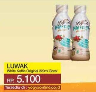 Promo Harga Luwak White Koffie Ready To Drink Original 220 ml - Yogya