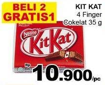 Promo Harga KIT KAT Chocolate 4 Fingers 35 gr - Giant