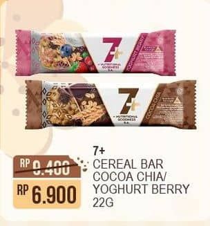 Promo Harga 7 Cereal Bar Cocoa Chia, Yoghurt Berry 22 gr - Alfamart