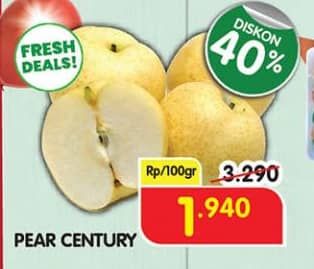 Promo Harga Pear Century per 100 gr - Superindo