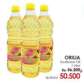 Promo Harga ORILIA Sunflower Oil 1 ltr - Lotte Grosir