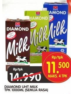 Promo Harga DIAMOND Milk UHT 1000 ml - Superindo