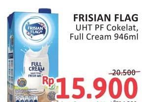 Promo Harga Frisian Flag Susu UHT Purefarm Swiss Chocolate, Full Cream 946 ml - Alfamidi