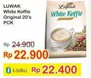 Promo Harga Luwak White Koffie per 20 sachet - Indomaret