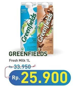 Promo Harga Greenfields Fresh Milk 1000 ml - Hypermart