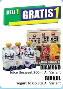 Promo Harga Diamond Juice/Biokul Yogurt To Go  - Hari Hari