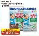 Promo Harga Indomilk Susu UHT Kids Less Sugar Cokelat, Less Sugar 115 ml - Alfamidi
