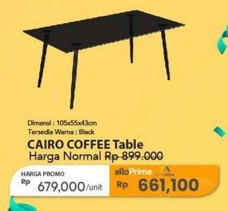 Promo Harga Transliving Cairo Coffe Table 105 X 55 X 43 Cm  - Carrefour
