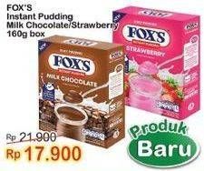 Promo Harga Foxs Silky Pudding Strawberry, Milk Chocolate 160 gr - Indomaret