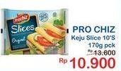 Promo Harga PROCHIZ Slices Original 170 gr - Indomaret