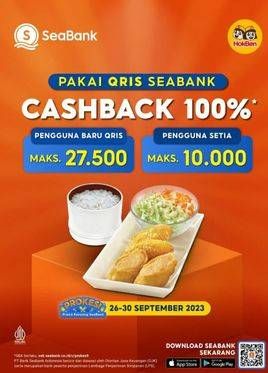 Promo Harga Cashback 100%  - HokBen