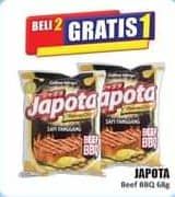 Promo Harga Japota Potato Chips Beef BBQ 68 gr - Hari Hari