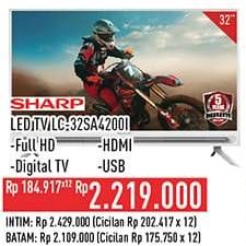 Promo Harga Sharp LC-32SA4200i | LED TV Digital HD  - Hypermart