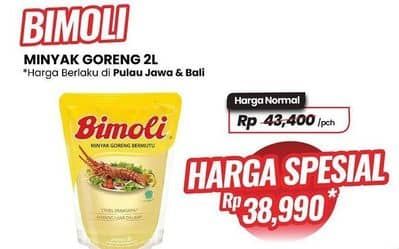 Promo Harga Bimoli Minyak Goreng 2000 ml - Carrefour