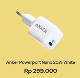 Promo Harga ANKER Powerport Nano 20W White   - iBox