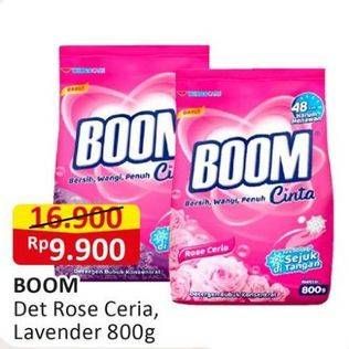 Promo Harga Boom Deterjen Bubuk Lavender, Rose Ceria 800 gr - Alfamart