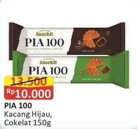 Promo Harga SNACK IT Kue Pia 100 Cokelat, Kacang Hijau 150 gr - Alfamart