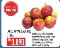 Promo Harga Apel Royal Gala NZ per 100 gr - Hypermart