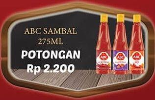 Promo Harga ABC Sambal 275 ml - Hypermart