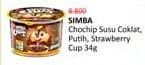 Promo Harga Simba Cereal Choco Chips Susu Coklat, Susu Putih, Susu Strawberry 34 gr - Alfamidi