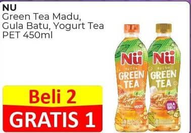 Promo Harga Nu Green Tea/Yogurt Tea  - Alfamart