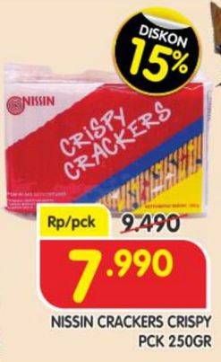 Promo Harga NISSIN Crispy Crackers 250 gr - Superindo