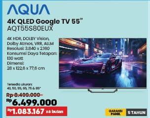 Promo Harga Aqua AQT55S80EUX  - COURTS