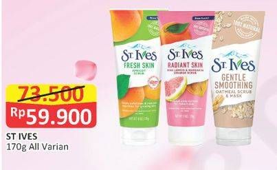 Promo Harga ST IVES Fresh Skin All Variants 170 gr - Alfamart
