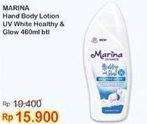 Promo Harga MARINA Hand Body Lotion UV White Healthy Glow 460 ml - Indomaret