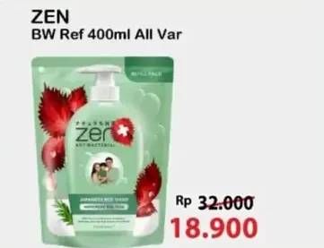 Promo Harga ZEN Anti Bacterial Body Wash All Variants 400 ml - Alfamart