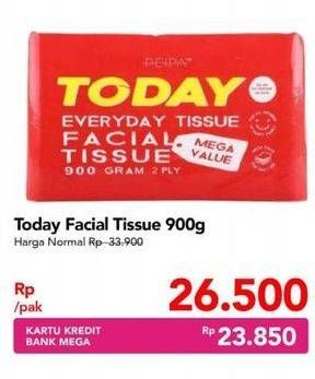 Promo Harga TODAY Facial Tissue 900 gr - Carrefour