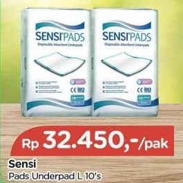 Promo Harga Sensi Underpad L10 10 pcs - TIP TOP