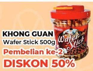 Promo Harga KHONG GUAN Wafer Stick Chocolate 500 gr - Yogya