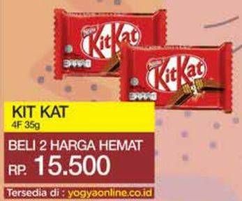 Promo Harga Kit Kat Chocolate 4 Fingers 35 gr - Yogya